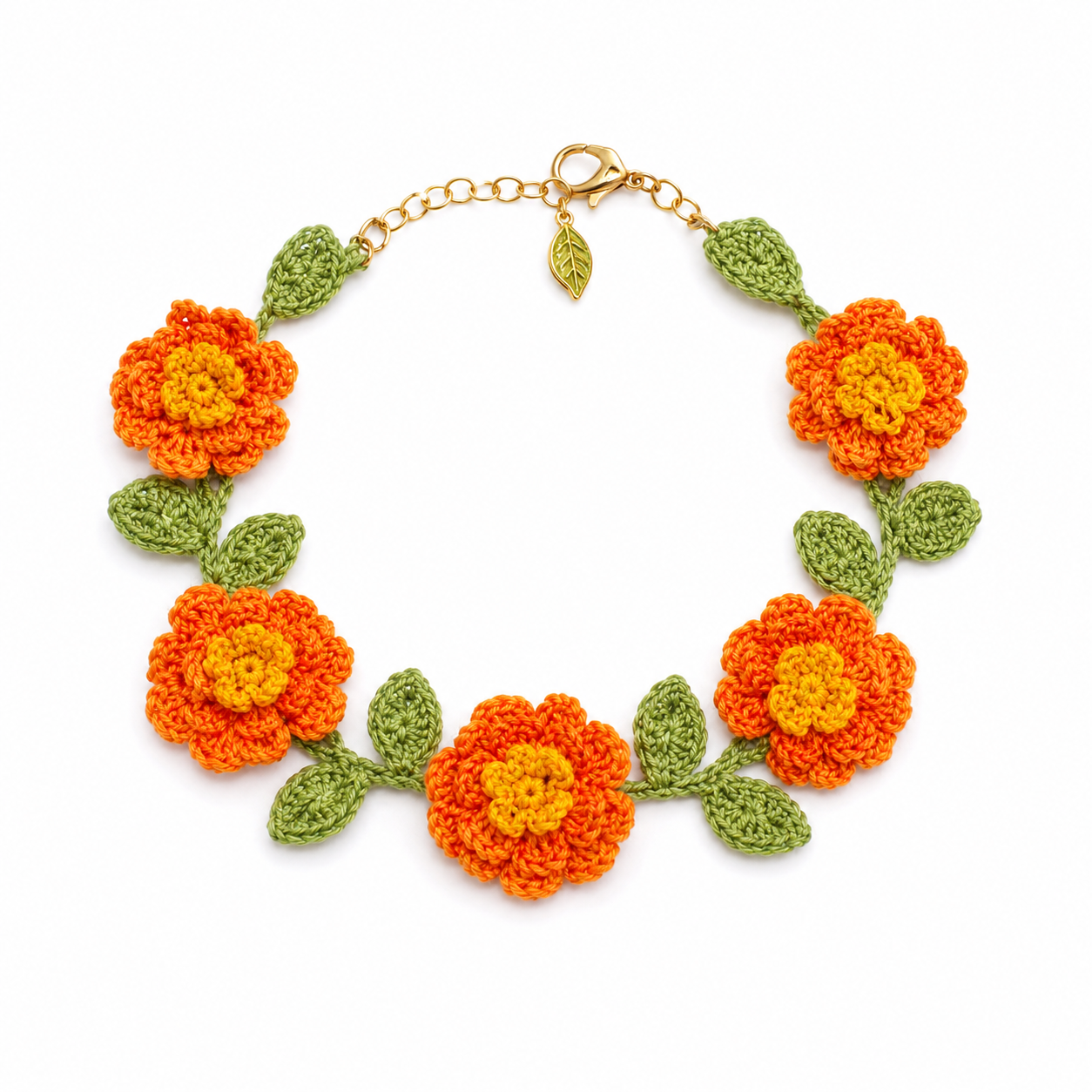 Marigold Flower Bracelet